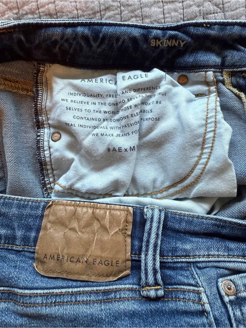 American Eagle Next Level Airflex Skinny Jeans Men’s 32x30 | Medium Wash